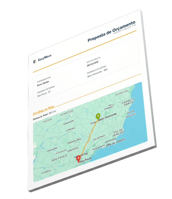 Orçamento EasyMove - Frente